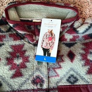 NWT Weatherproof Vintage Vetiver Fleece Sweater
